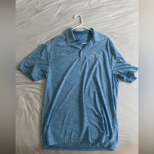 Under Armour Heathered Blue Polo Shirt